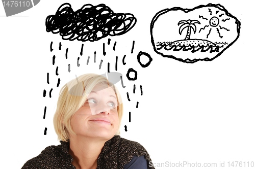 Image of thinking girl