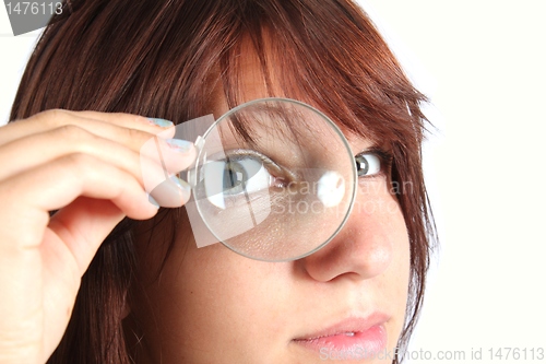 Image of girl searching something
