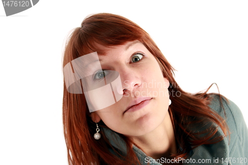 Image of red haired girl smiling