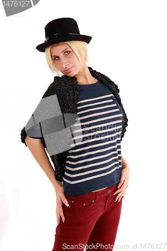 Image of posing girl