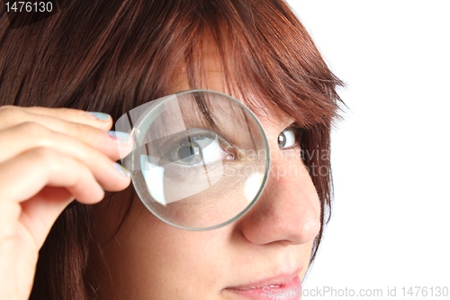 Image of girl searching something