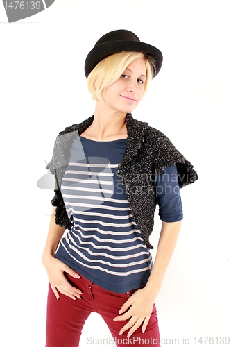 Image of posing girl