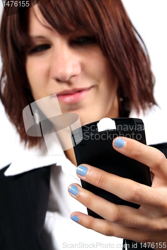 Image of girl with mobile phone