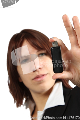 Image of girl with usb stick