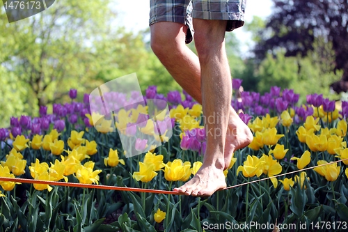 Image of slacklining