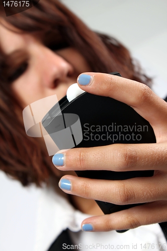 Image of girl with mobile phone