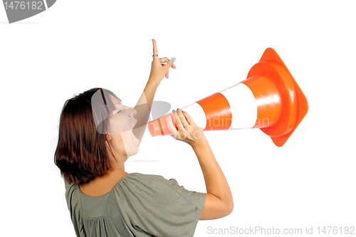 Image of girl making a speech