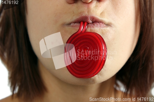 Image of girl with sweets