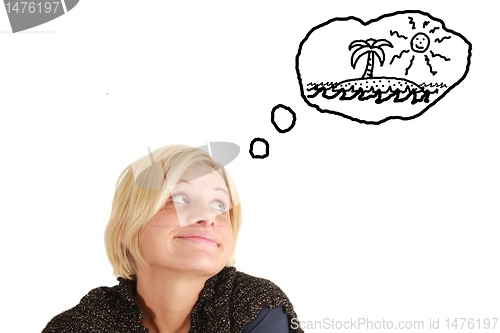 Image of thinking girl