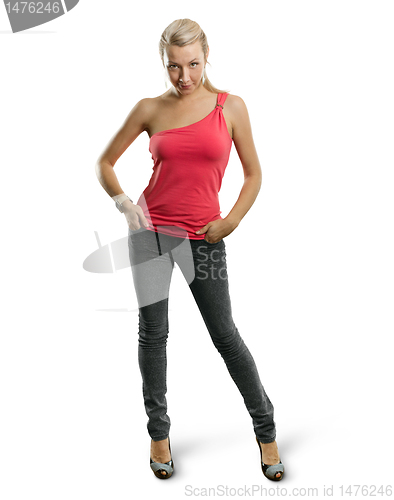 Image of woman looking on camera