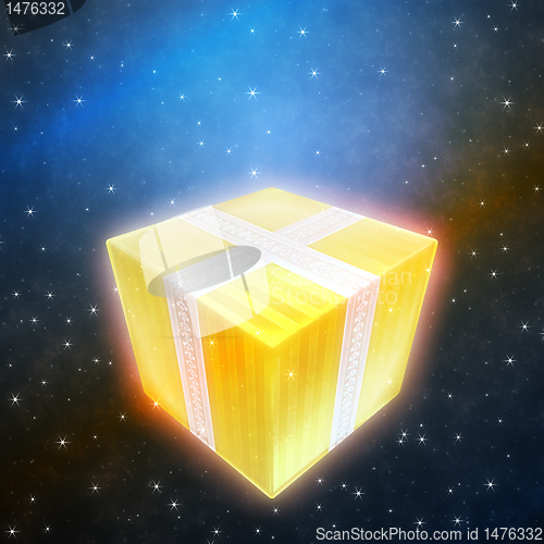 Image of present in space