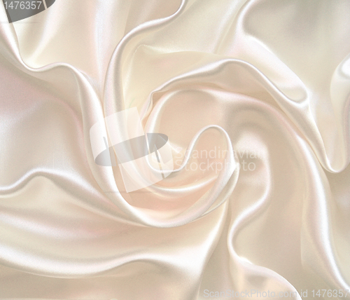 Image of Smooth elegant white silk 