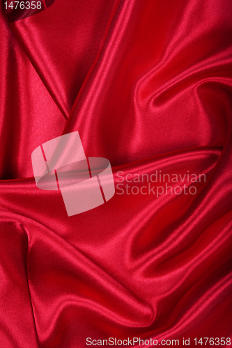 Image of Smooth elegant red silk as background 