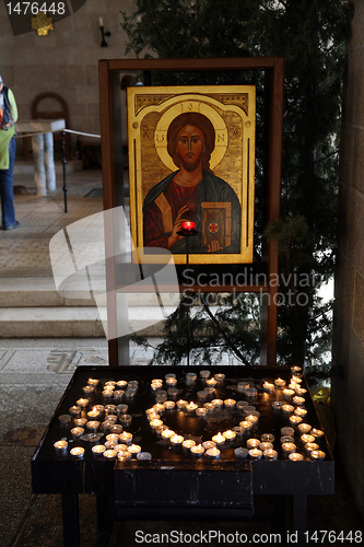 Image of Tabgha.Church of the Multiplication. Israel