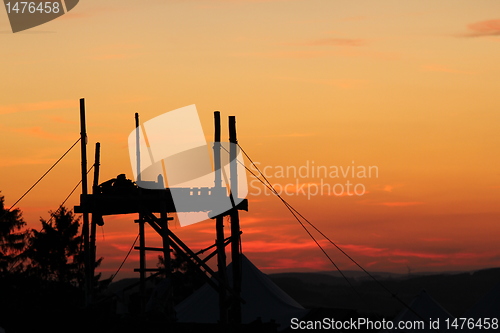 Image of kids camp evening