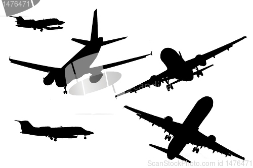 Image of airplane shadows