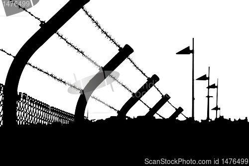 Image of shadow barb wire