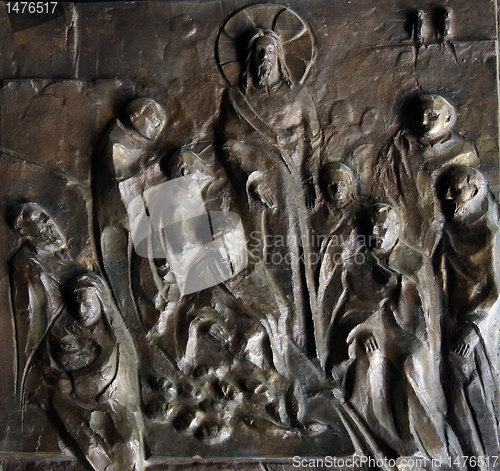 Image of Detail of the door of the Church of St. Peter, Tabgha