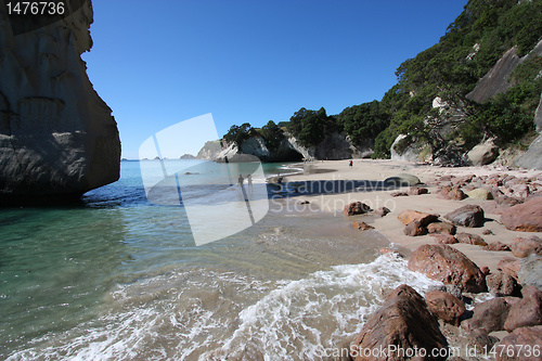 Image of Cathedral Cove, New Zealand