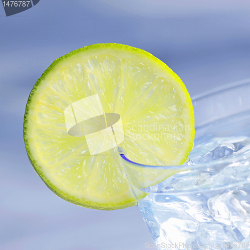 Image of water with lemon