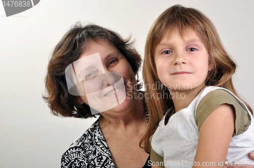 Image of child with grandmother