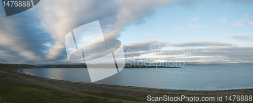 Image of Wild lanscape of Finnmark see cost of Kafiord