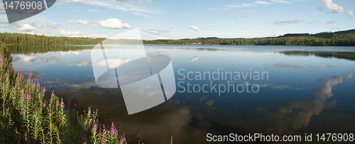 Image of Beautiful lanscape of Kuusamo region were bgins Lapland
