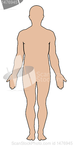 Image of Man body outline