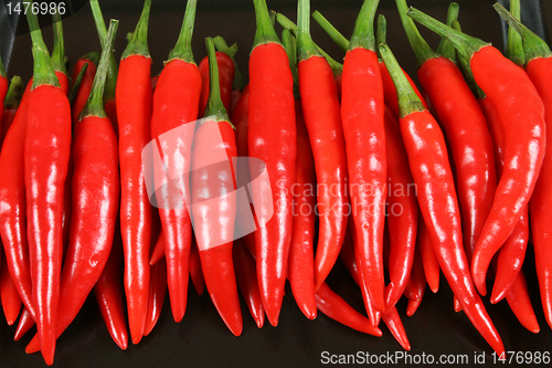 Image of Red chilli peppers.