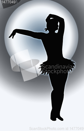 Image of Dancing Girl Offering Spotlight Back 