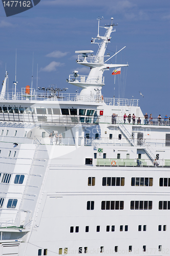 Image of White cruise ship