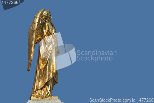 Image of Golden statue of Angel