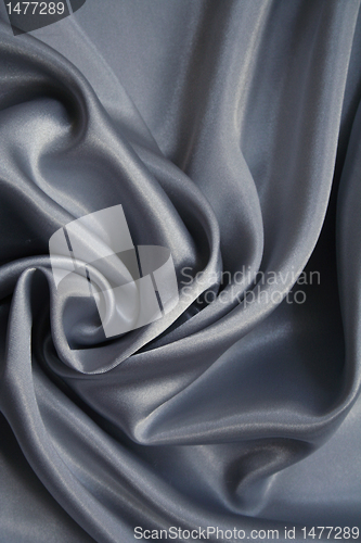 Image of Smooth elegant silvery grey silk