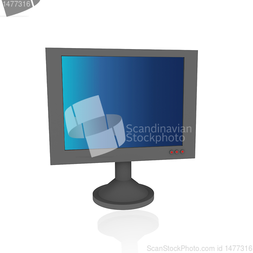 Image of monitor /  in 3d