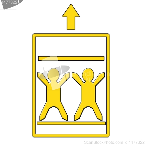 Image of elevator sign