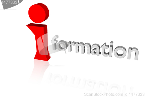 Image of 3d information symbol