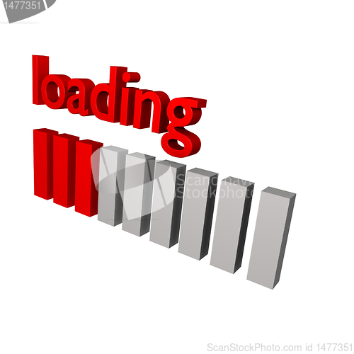 Image of 3d loading sign