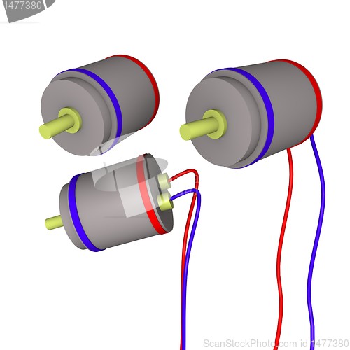 Image of 3d electric motor