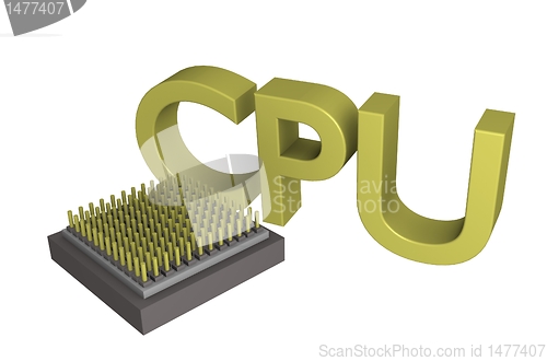 Image of 3d cpu unit 