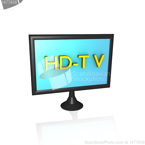 Image of 3d hd tv screen
