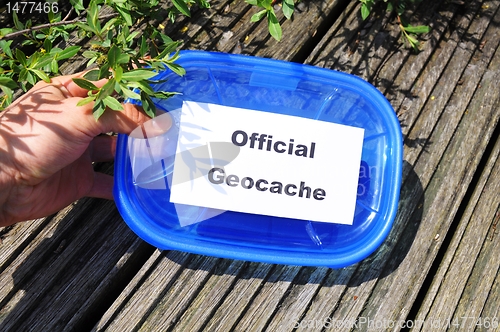 Image of official geocache