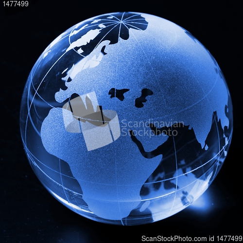 Image of global business on black