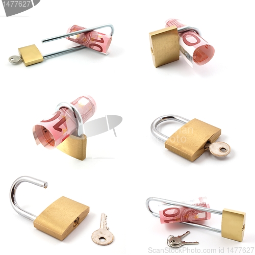 Image of money and padlock