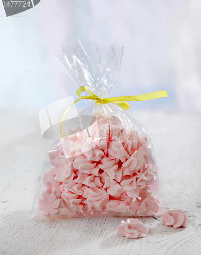 Image of pink meringue cookies