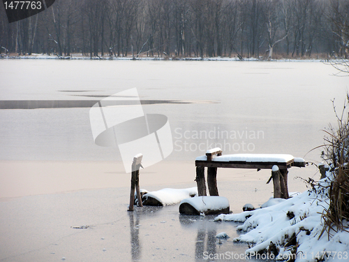 Image of frozen lake