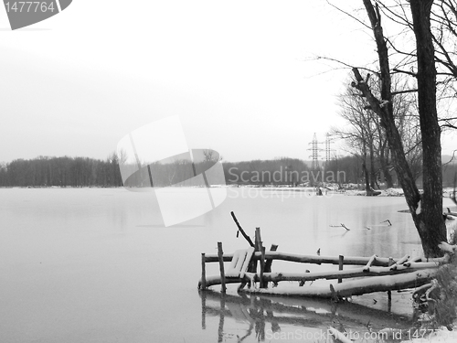 Image of  lake at winter