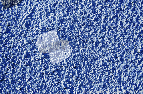 Image of Blue painted textured walls closeup macro details.