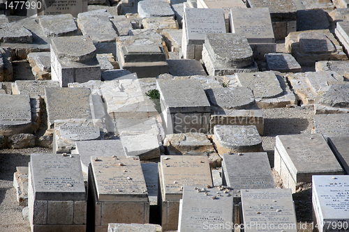 Image of The Jewish cemetery on the Mount of Olives, in Jerusalem