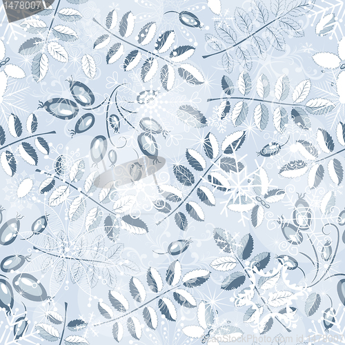 Image of Winter seamless floral pattern
