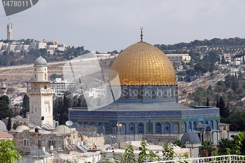 Image of Jerusalem and Dome of the Rock temple